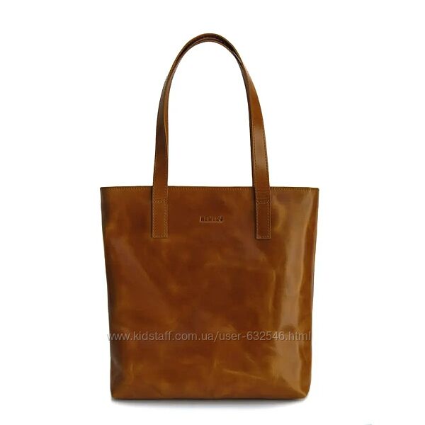 Вінтажна жіноча сумка-шоппер коричневого кольору Newery 