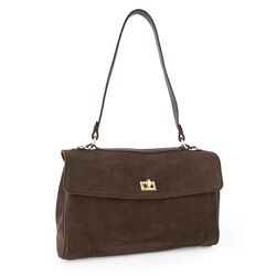 Сумка жіноча замшева на застібці Virginia Conti 