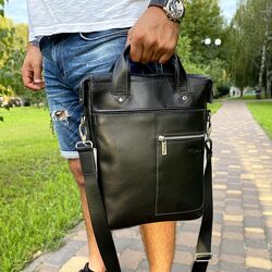 Сумка чоловіча шкіряна ділова Tom Stone 