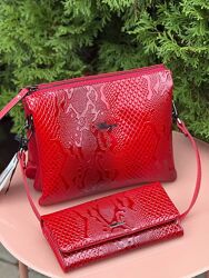 Сумка жіноча Karya натуральна шкіра на три відділення