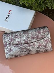 Гаманці жіночі купюрники на магнітах шкіряні Karya 