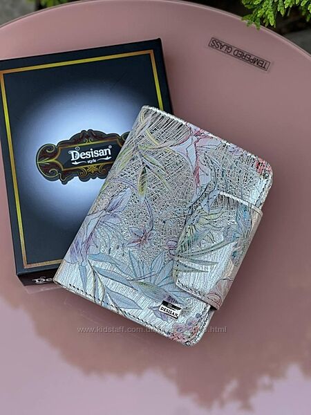 Гаманець жіночий Desisan зємний картхолдер натуральна шкіра