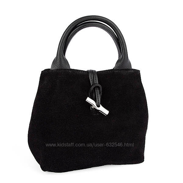 Маленька жіноча замшева сумка Virginia Conti з 2 ручками