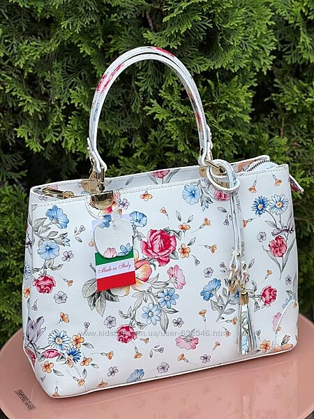 Жіночі сумочки шкіряні Італія гарні принти