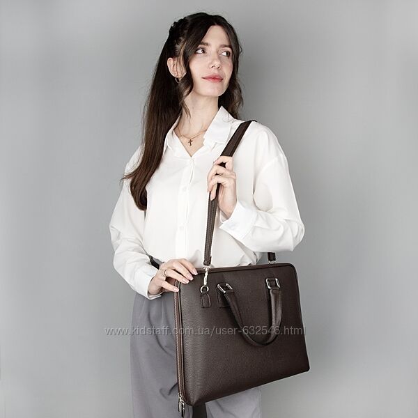 Шкіряна жіноча сумка для ноутбука Virginia Conti 