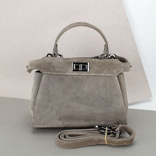 Сумка жіноча замшева на застібці Virginia Conti 