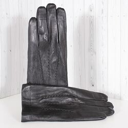 Чоловічі шкіряні рукавички на вовні