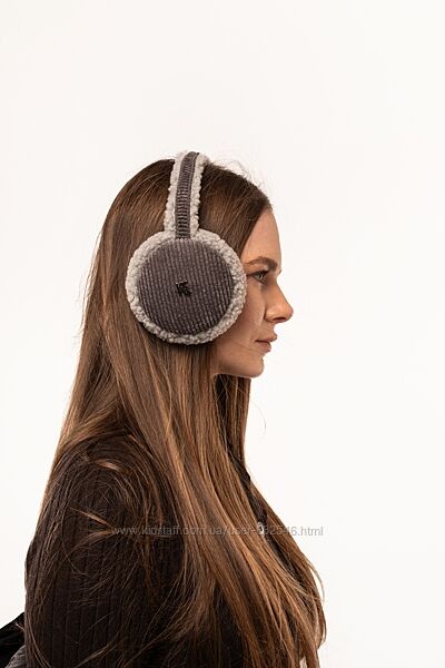 Теплі навушники тедді та вельвет