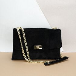 Сумка жіноча замшева з ланцюжком Virginia Conti