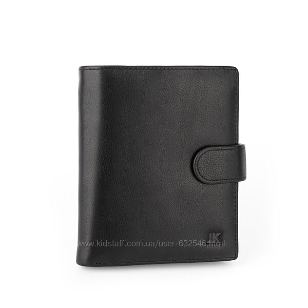Гаманець чоловічий шкіряний з відділом для прав чорний