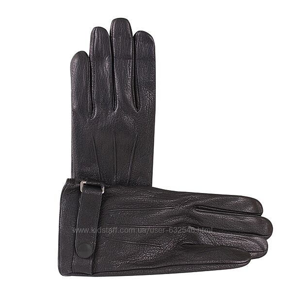 Рукавички чоловічі шкіряні з ремінцем