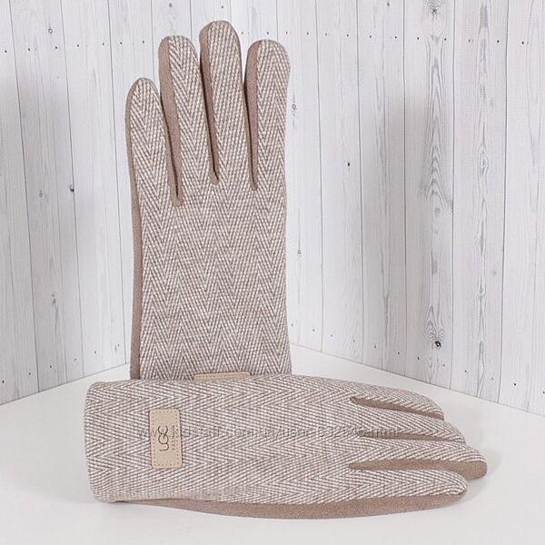 Текстильні теплі рукавички жіночі DE ESSE