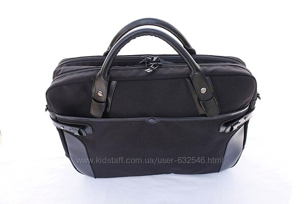 Сумка для ноутбуку з кордури зі шкірою.