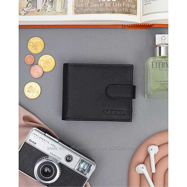 Гаманець чоловічий шкіряний Cavaldi чорний