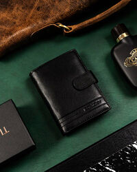 Гаманець чоловічий шкіряний Rovicky чорний