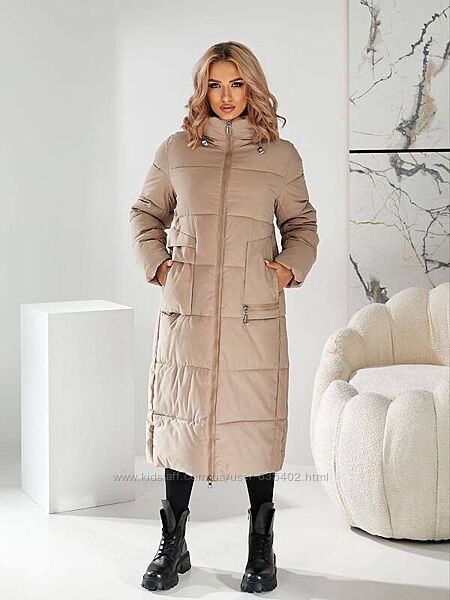 Зимове пальто Размер s, m, l, xl, xxl  плащівка, тинсулей