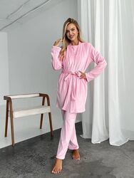 Домашний костюм тройка велюр Размер42-44, 46-48, 50-52, 54-56