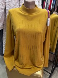 Свитер кашемир с кристалами размер 54-64