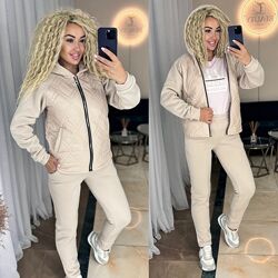 Распродажа Костюм тринитка, плащевка, силикон размер S, M, L, XL, 2XL, 3XL