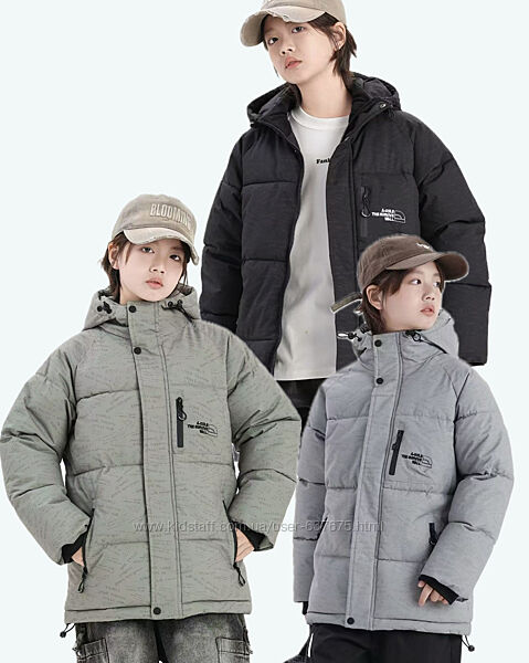 Стильна зимова куртка для хлопчиків , три кольори 122-140