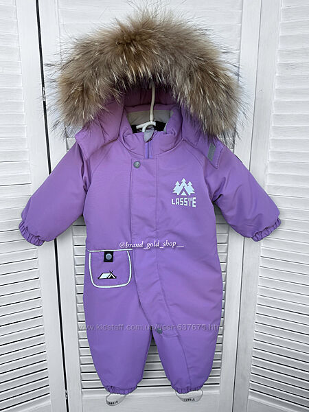Суцільний зимовий термо комбінезон lassye для дівчинки 74-98