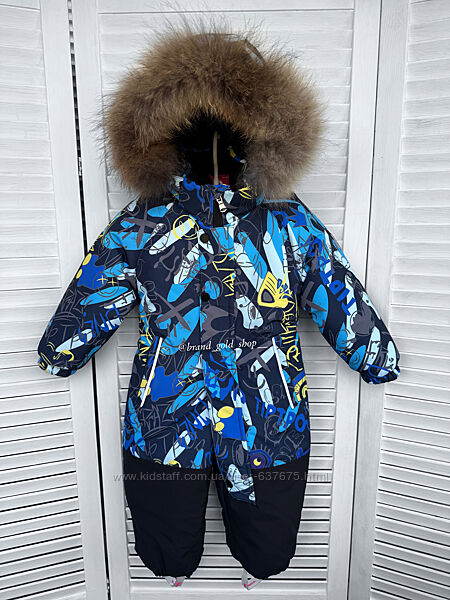 Яскравий зимовий термо комбінезон для хлопчиків 74-98