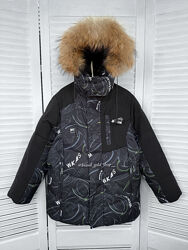 Зимова підліткова куртка для хлопчиків 128-152