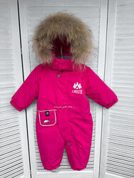 Суцільний зимовий термо комбінезон lassye для дівчинки 74-98