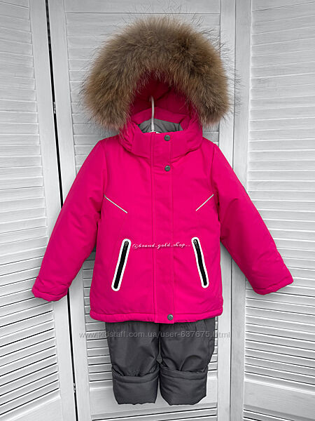Зимовий термо комплект комбінезон для дівчаток lassye 104-128