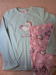 Мягкая флисовая пижама Primark на 11-12 лет, рост 152