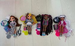 Коллекция из 4-х кукол L. O. L. Surprise OMG remix в идеальном состоянии