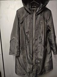 Плащ пальто великого розміру 60, утеплене, не промокаюче, з гарною посадкою