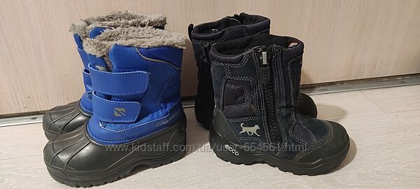 Зимние сапоги, ботинки Ecco, сноубутсы Campri