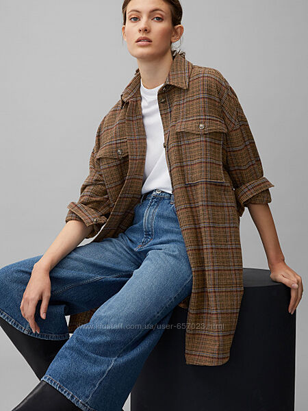 Сорочка жакет  вовна подовжена marc opolo