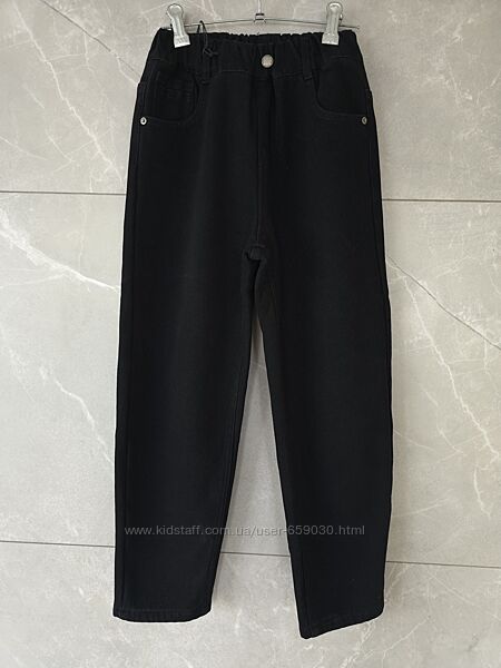 Теплі джинси МОМ на флісі 146-170