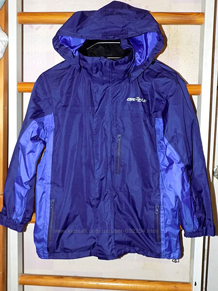 Ветровка, куртка Drizzle водонепроницаемая р.140 фиолетовая