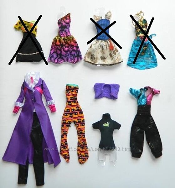 Аутфиты Монстер Хай Monster High, одежда