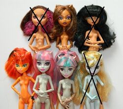 Куклы нюд Монстер Хай Monster High 2 эвер афтер хай Ever After High