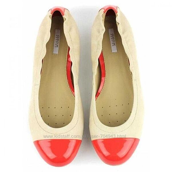 Geox балетки 39.5-40 шкіряні балетки нубук