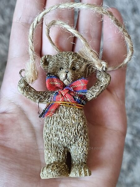 Різдвяний декор ведмедики Тедді 4 шт