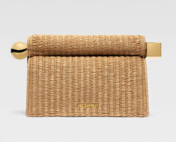 Сумка клатч із рафії Jacquemus la croisire