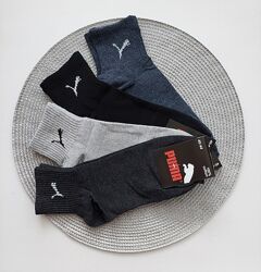 12 пар Чоловічі демісезонні спортивні шкарпетки в рубчик Puma 40-44 р.