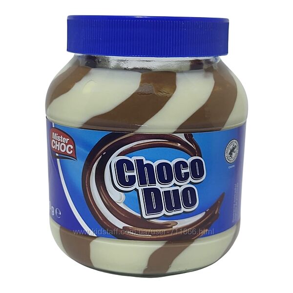 Паста шоколадно-молочная Choco Duo 750g