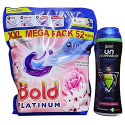 Капсули для прання Bold Platinum 52шт. гранули Lenor 264г