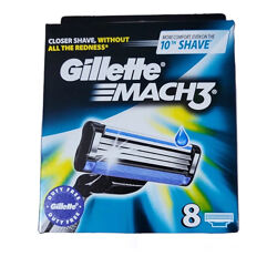 Касети для гоління Gillette Mach 3, 8 шт. оригінал
