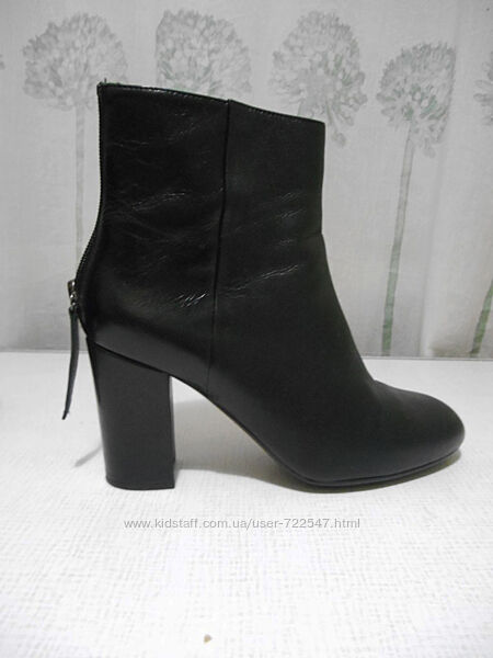 Черевики ботильйони ботинки ботильоны натуральная кожа шкіра