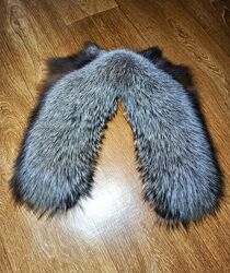 Новий комір, воротнік з чорнобурки. Натуральне хутро. Опушка. Новий. 