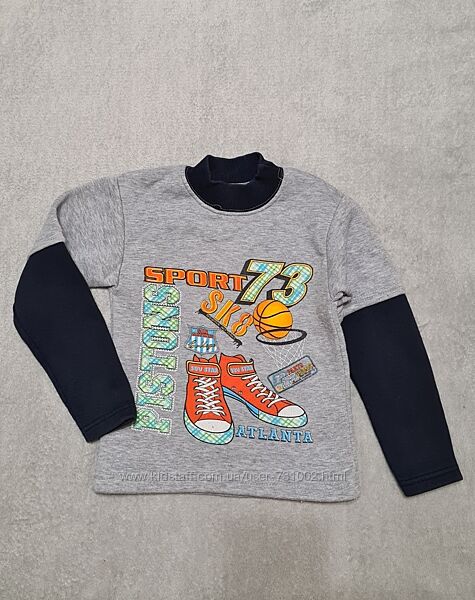 Теплий лонгслів на 7-8 років