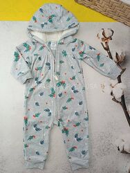 Розм. 9,12,18,24м carters, флісовий комбінезон, ромпер, картерс
