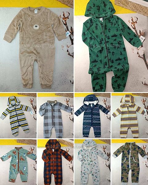 В наявності carters, флісовий комбінезон, піддів, ромпер, картерс